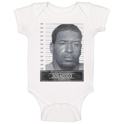 Tj Slaughter Famous Sports Star Mugshot Police Department Baby One Piece 37714358