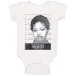 Diedra Lane Famous Sports Star Mugshot Police Department Baby One Piece 37714359