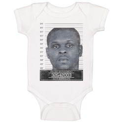 Zach Randolph Famous Sports Star Mugshot Police Department Baby One Piece 37714370