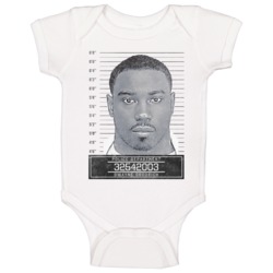 Dwayne Goodrich Famous Sports Star Mugshot Police Department Baby One Piece 37714371