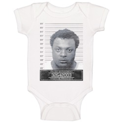 Franklin Francisco Famous Sports Star Mugshot Police Department Baby One Piece 37714375