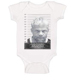 Lex Luger Famous Sports Star Mugshot Police Department Baby One Piece 37714376