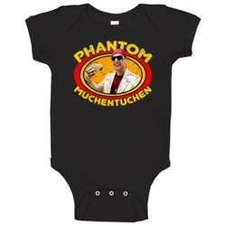 Phantom Muchentuchen Don't Mess With Zohan Restaurant Logo Baby One Piece 37765633