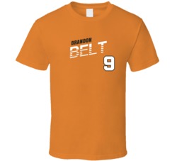 Brandon Belt 9 Favorite Player San Francisco Baseball Fan T Shirt 38338214