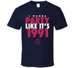 I Wanna Party Like It's 1991 Minnesota Baseball World Series Champions T Shirt 38415775