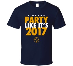 I Wanna Party Like It's 2017 Houston Baseball World Series Champions T Shirt 38415812