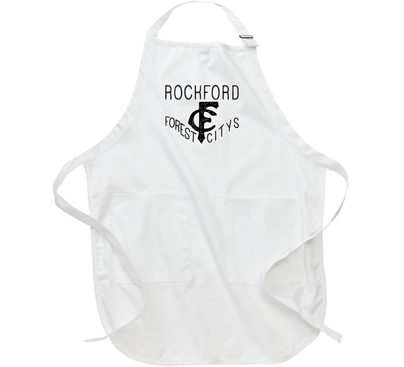 National League Rockford Forest Citys Baseball Logo Apron