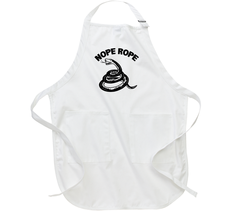 Nope Rope Snake Funny Animal Name Apron