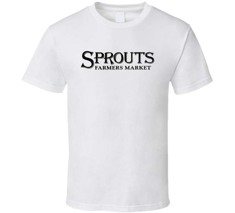 Sprouts Farmers Market Grocery Store Company Logo Grunge Look T Shirt