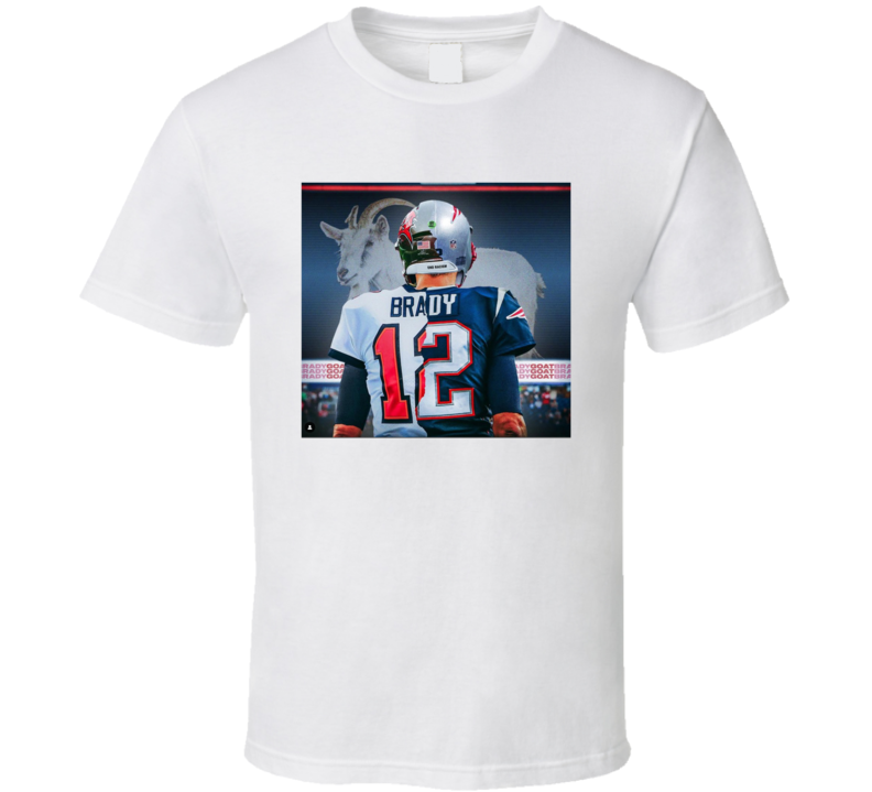 Tom Brady Goat Tampa Bay New England Football Fan T Shirt