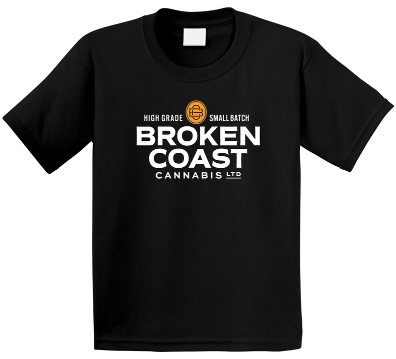 Broken Coast Cannabis Weed Company Logo Toddler Youth Kids T Shirt