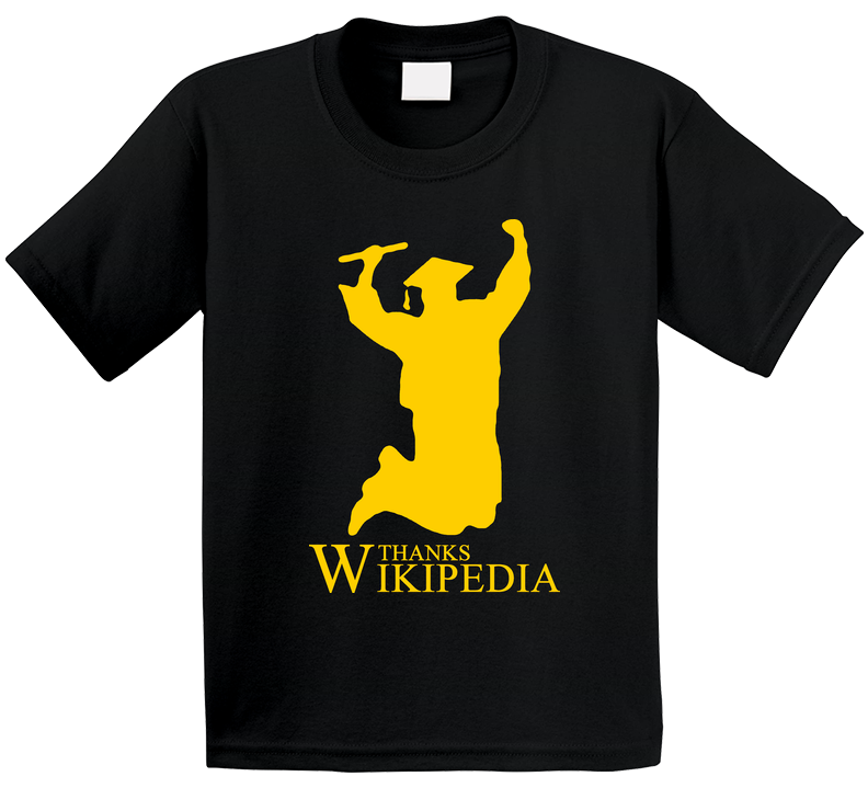 Graduation Thanks Wikipedia School Toddler Youth Kids T Shirt