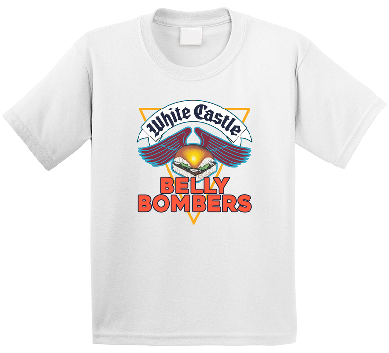 White Castle Belly Bombers Retro 1989 Ad Toddler Youth Kids T Shirt