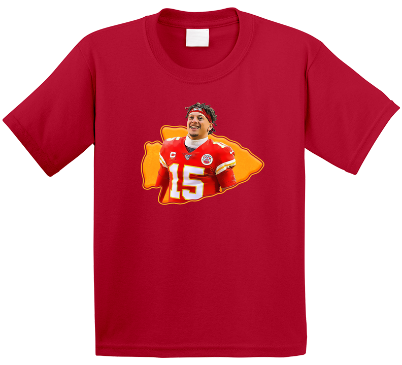 Patrick Mahomes Kansas Football Fan Cartoon Toddler Youth Kids T Shirt