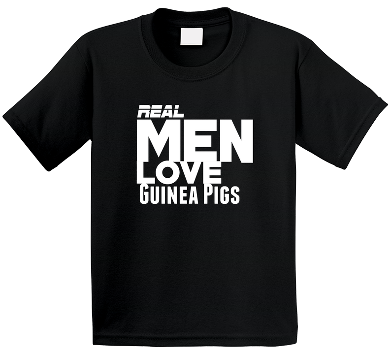 Real Men Love Guinea Pig Funny Toddler Youth Kids T Shirt