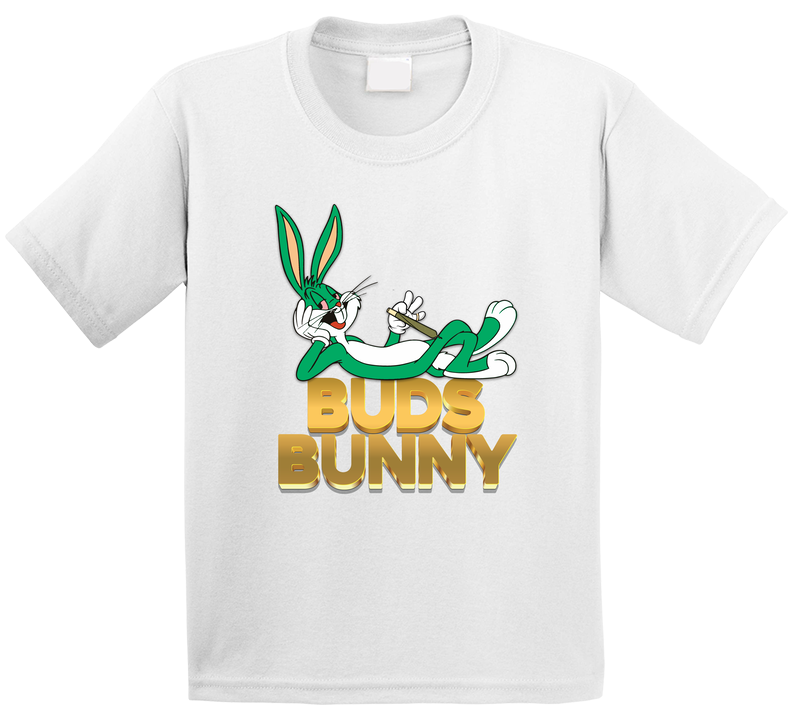 Buds Bunny Stoner Pot Weed Smoke Looney Tunes Parody Toddler Youth Kids T Shirt