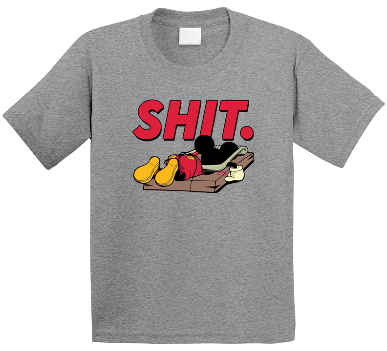 Mickey Mouse In Trap Shit Funny Cartoon Parody Toddler Youth Kids T Shirt