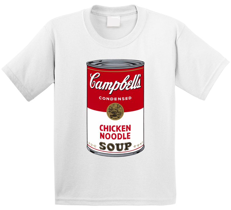 Campbell's Chicken Noodle Soup Label Can Toddler Youth Kids T Shirt