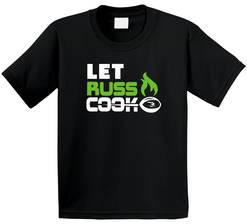 Let Russ Cook Russell Wilson Seattle Football Fan Toddler Youth Kids T Shirt