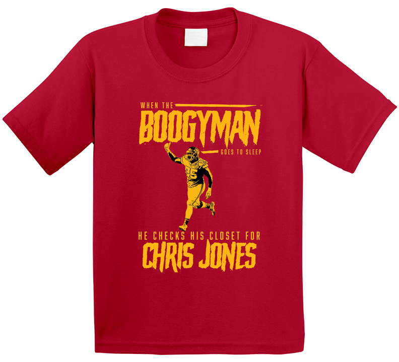 The Boogeyman Checks For Chris Jones Kansas City Chiefs Football Toddler Youth Kids T Shirt