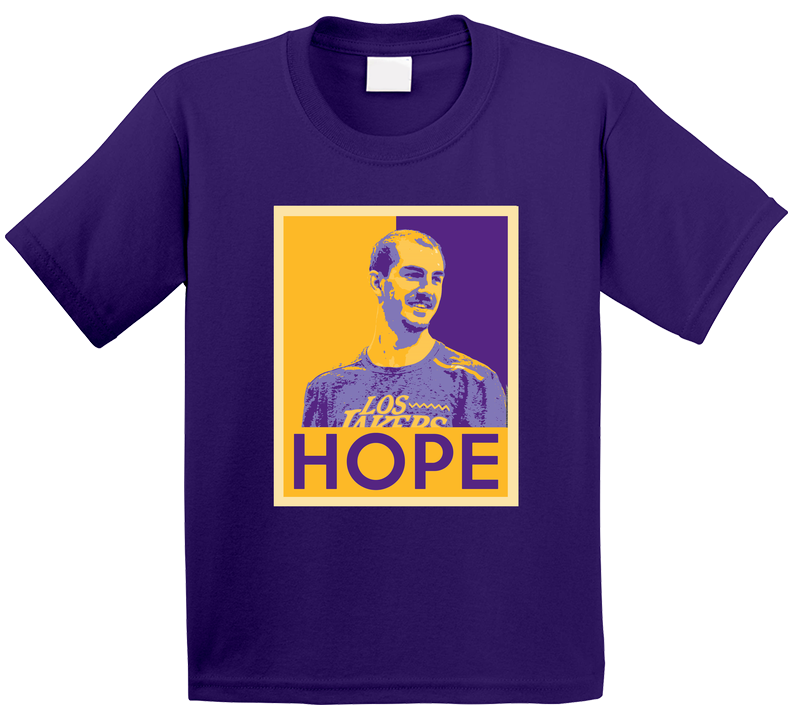 Alex Caruso Hope Poster Los Angeles L Basketball Player Fan Toddler Youth Kids T Shirt