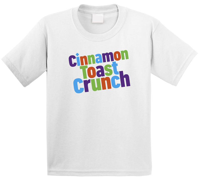 Cinnamon Toast Crunch Logo Greatest Cereal Of All Time Breakfast Fan Foodie Toddler Youth Kids T Shirt