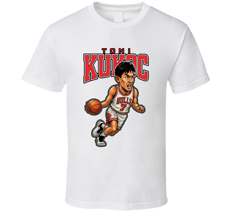 Toni Kukoc Caricature Fan T Shirt