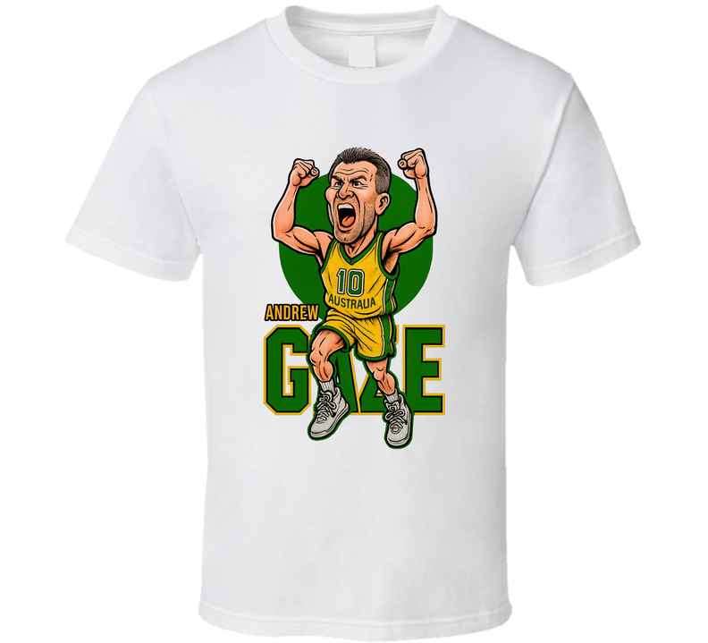 Andrew Gaze Caricature Fan T Shirt