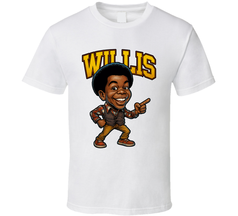 Willis Jackson Diff'rent Strokes Tv Series Caricature Fan T Shirt Willis Jackson Diff'rent Strokes Tv Series Caricature Fan T Shirt