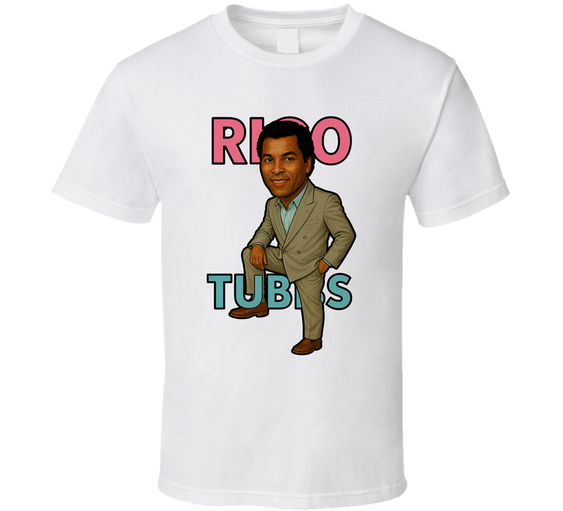 Rico Tubbs Miami Vice Tv Series Caricature Fan T Shirt Rico Tubbs Miami Vice Tv Series Caricature Fan T Shirt