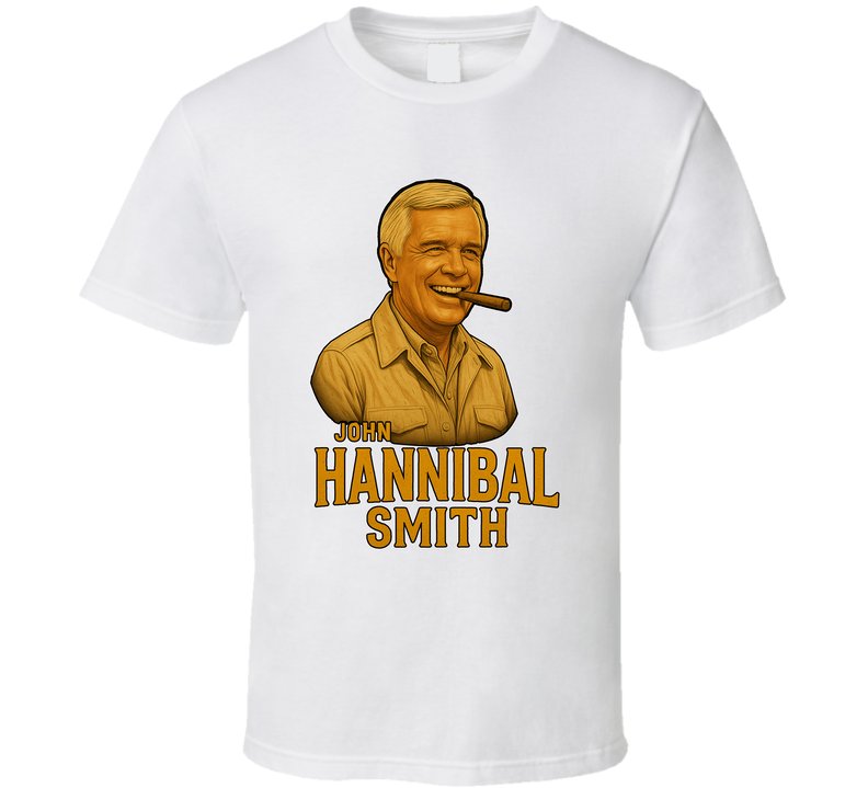 Hannibal Smith The A Team Tv Series Caricature Fan T Shirt