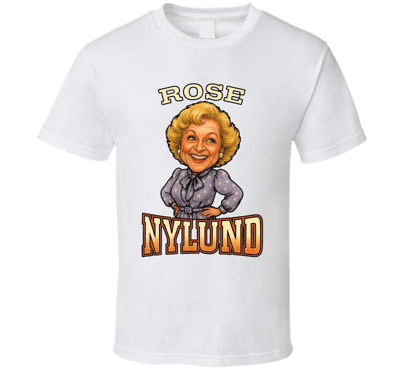 Rose Nylund The Golden Girls Tv Series Caricature Fan T Shirt