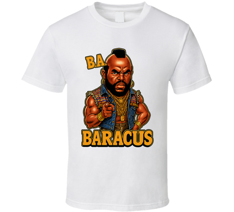 B.a. Baracus The A Team Tv Series Caricature Fan T Shirt