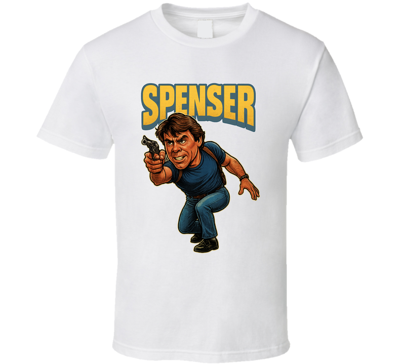 Spenser Spenser For Hire Tv Series Caricature Fan T Shirt