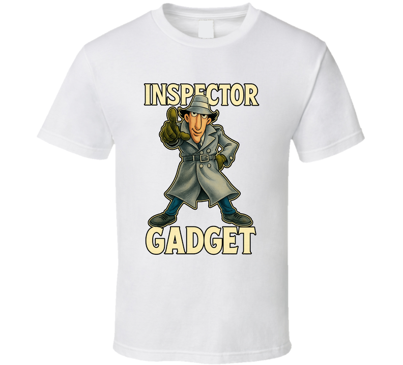 Inspector Gadget Cartoon Series Caricature Fan T Shirt Inspector Gadget Cartoon Series Caricature Fan T Shirt