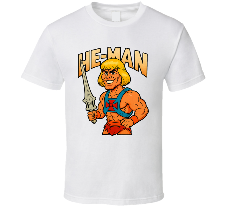 He-man And The Masters Of The Universe Cartoon Series Caricature Fan T Shirt He-man And The Masters Of The Universe Cartoon Series Caricature Fan T Shirt