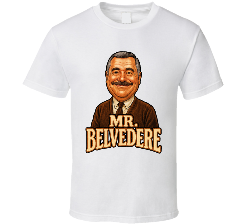 Mr. Belvedere Tv Series Caricature Fan T Shirt
