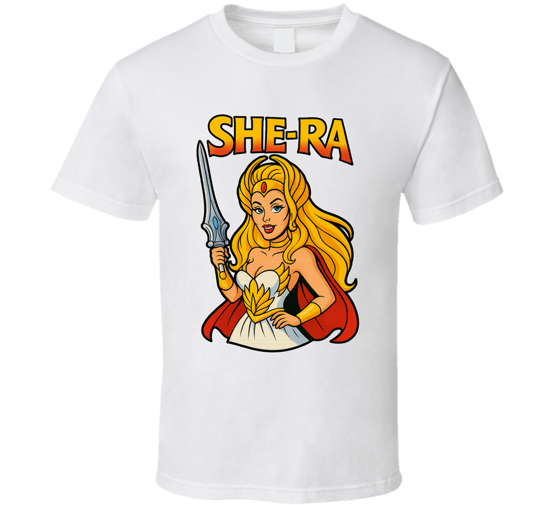 She-ra Princess Of Power Cartoon Series Caricature Fan T Shirt She-ra Princess Of Power Cartoon Series Caricature Fan T Shirt