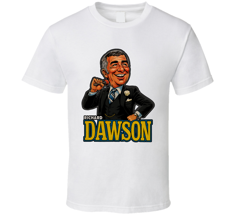 Richard Dawson Family Feud Tv Series Caricature Fan T Shirt Richard Dawson Family Feud Tv Series Caricature Fan T Shirt