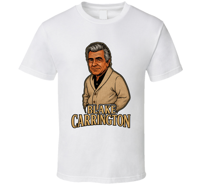 Blake Carrington Dynasty Tv Series Caricature Fan T Shirt Blake Carrington Dynasty Tv Series Caricature Fan T Shirt