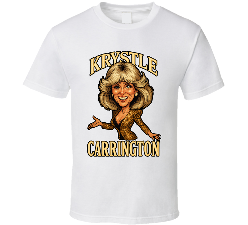 Krystle Carrington Dynasty Tv Series Caricature Fan T Shirt Krystle Carrington Dynasty Tv Series Caricature Fan T Shirt