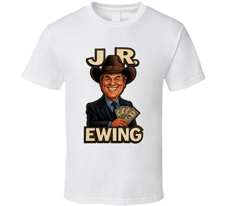J.r. Ewing Dallas Tv Series Caricature Fan T Shirt J.r. Ewing Dallas Tv Series Caricature Fan T Shirt