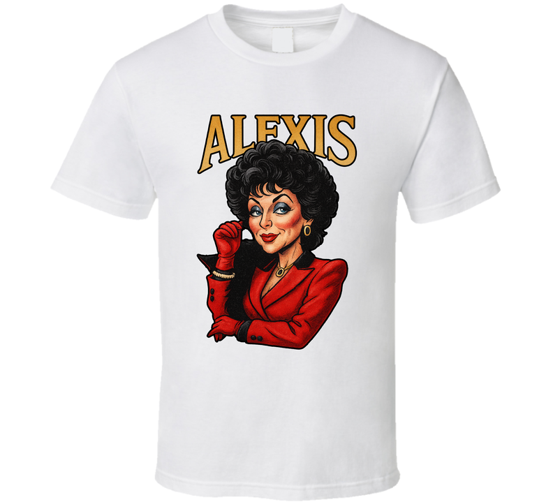 Alexis Colby Dynasty Tv Series Caricature Fan T Shirt Alexis Colby Dynasty Tv Series Caricature Fan T Shirt
