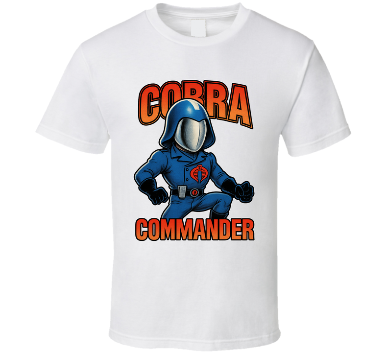 Cobra Commander G.i. Joe Cartoon Series Caricature Fan T Shirt Cobra Commander G.i. Joe Cartoon Series Caricature Fan T Shirt