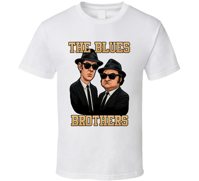 The Blues Brothers Fictional Band Caricature Fan T Shirt The Blues Brothers Fictional Band Caricature Fan T Shirt