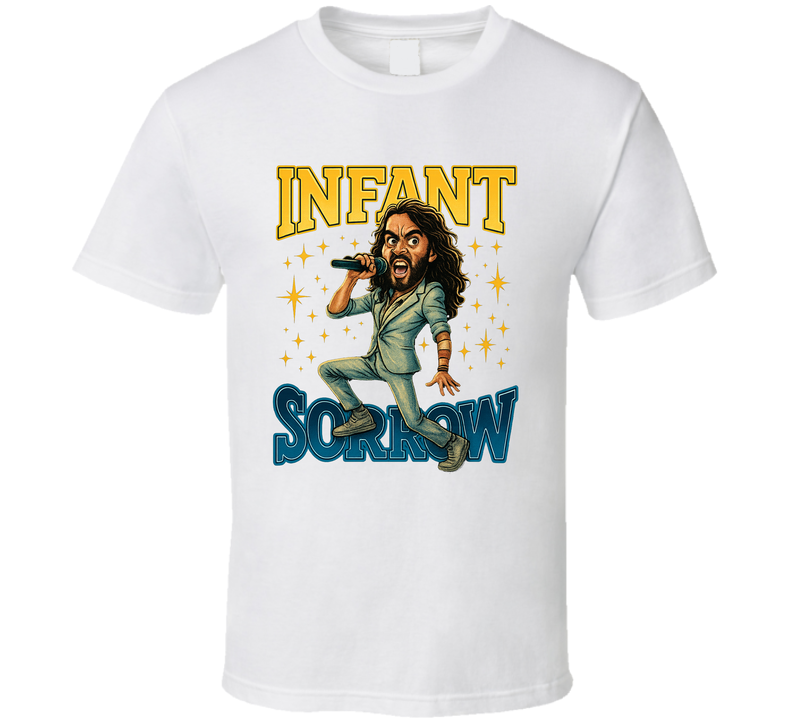 Infant Sorrow Get Him To The Greek Fictional Band Caricature Fan T Shirt Infant Sorrow Get Him To The Greek Fictional Band Caricature Fan T Shirt