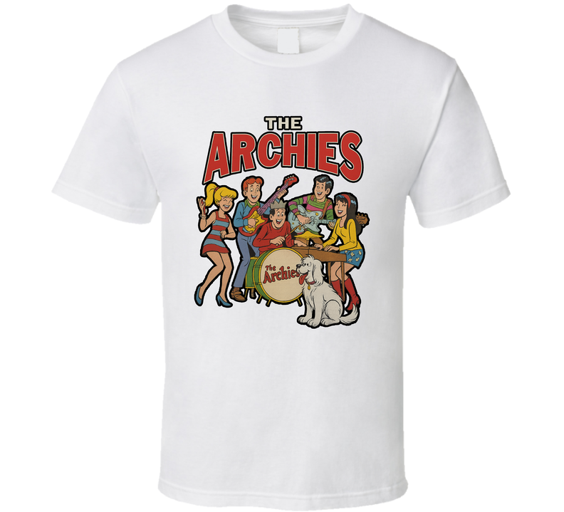 The Archies Fictional Band Caricature Fan T Shirt