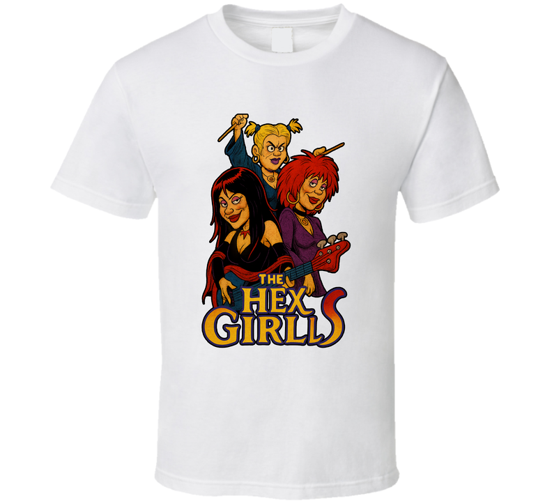 The Hex Girls Scooby Doo Fictional Band Caricature Fan T Shirt The Hex Girls Scooby Doo Fictional Band Caricature Fan T Shirt