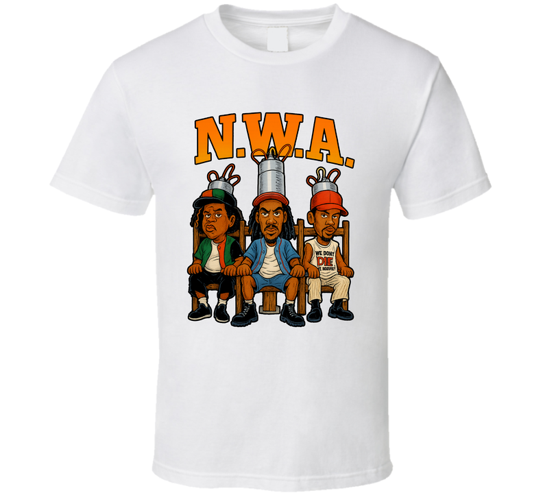 N.w.a. Fear Of A Black Hat Fictional Band Caricature Fan T Shirt N.w.a. Fear Of A Black Hat Fictional Band Caricature Fan T Shirt