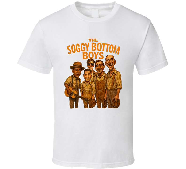 The Soggy Bottom Boys O Brother, Where Art Thou Fictional Band Caricature Fan T Shirt The Soggy Bottom Boys O Brother, Where Art Thou Fictional Band Caricature Fan T Shirt